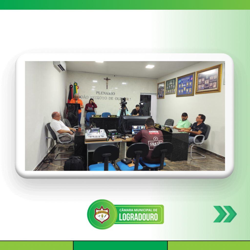 Câmara de Logradouro aprova indicações, celebra reajuste para servidores e recebe convite da comunidade Nossa Senhora Aparecida